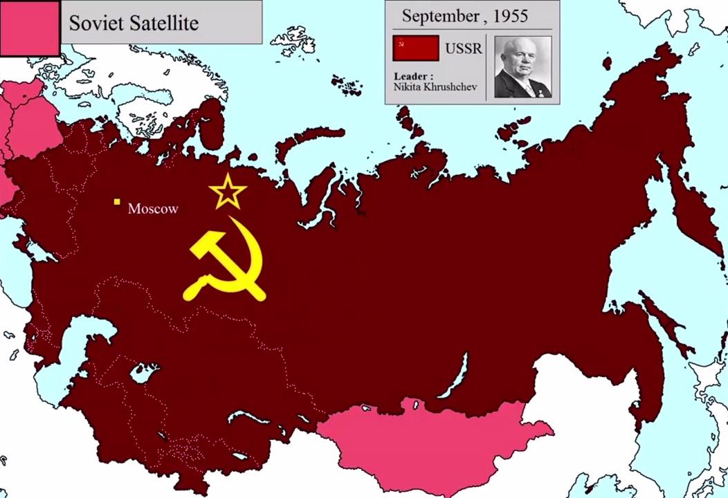 4分钟看完:苏联兴衰史,每年版图变化(1922-1991)