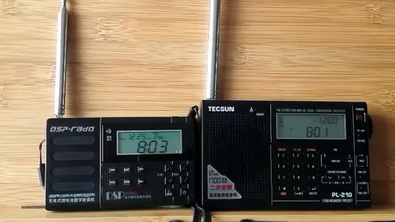 ＃247:德生pl210收音机与D39L接收调频89.5对比