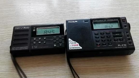 德生PL210收音机与D39L接收中波639KHZ对比