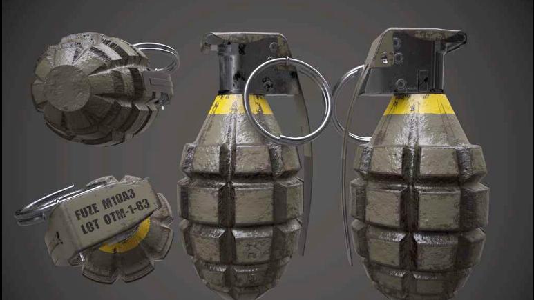 美军多功能手榴弹mkⅡ型手雷 可以当做枪榴弹发射
