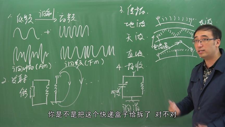 FM和AM是啥意思？收音机是咋收到音乐的？李永乐老师讲广播信号传输