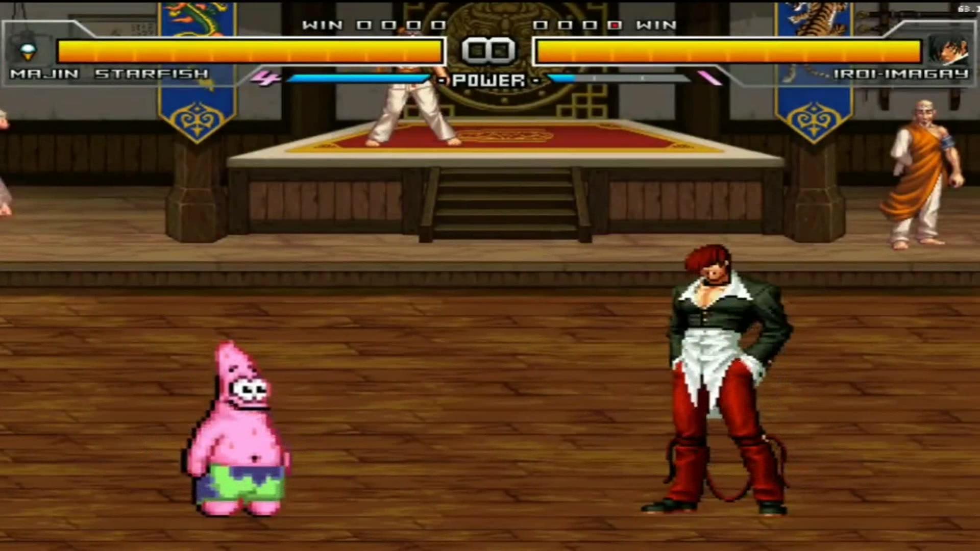 mugen格斗:别欺负我家派大星,打急眼咬你,啊呜!