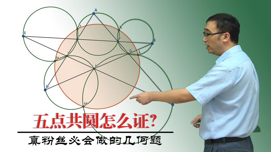 著名几何题“五点共圆“怎么证？李永乐老师讲计算机辅助几何证明