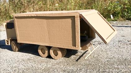 硬纸片做大卡车 - 西瓜视频