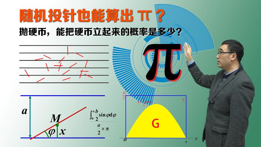 利用几根针就能算圆周率？抛硬币会立起来吗？李永乐老师讲蒲丰投针
